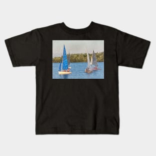 Sailing On The Lake Kids T-Shirt